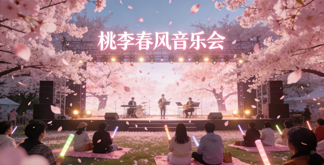 通辽开发区第四届桃花季｜桃李春风音乐会，赴一场花与歌的春日之约